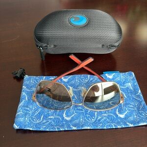 Costa Gold and Brown Sunglasses